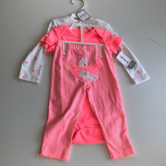 Pink and white matching set 12 month NWT - Picture 1 of 4